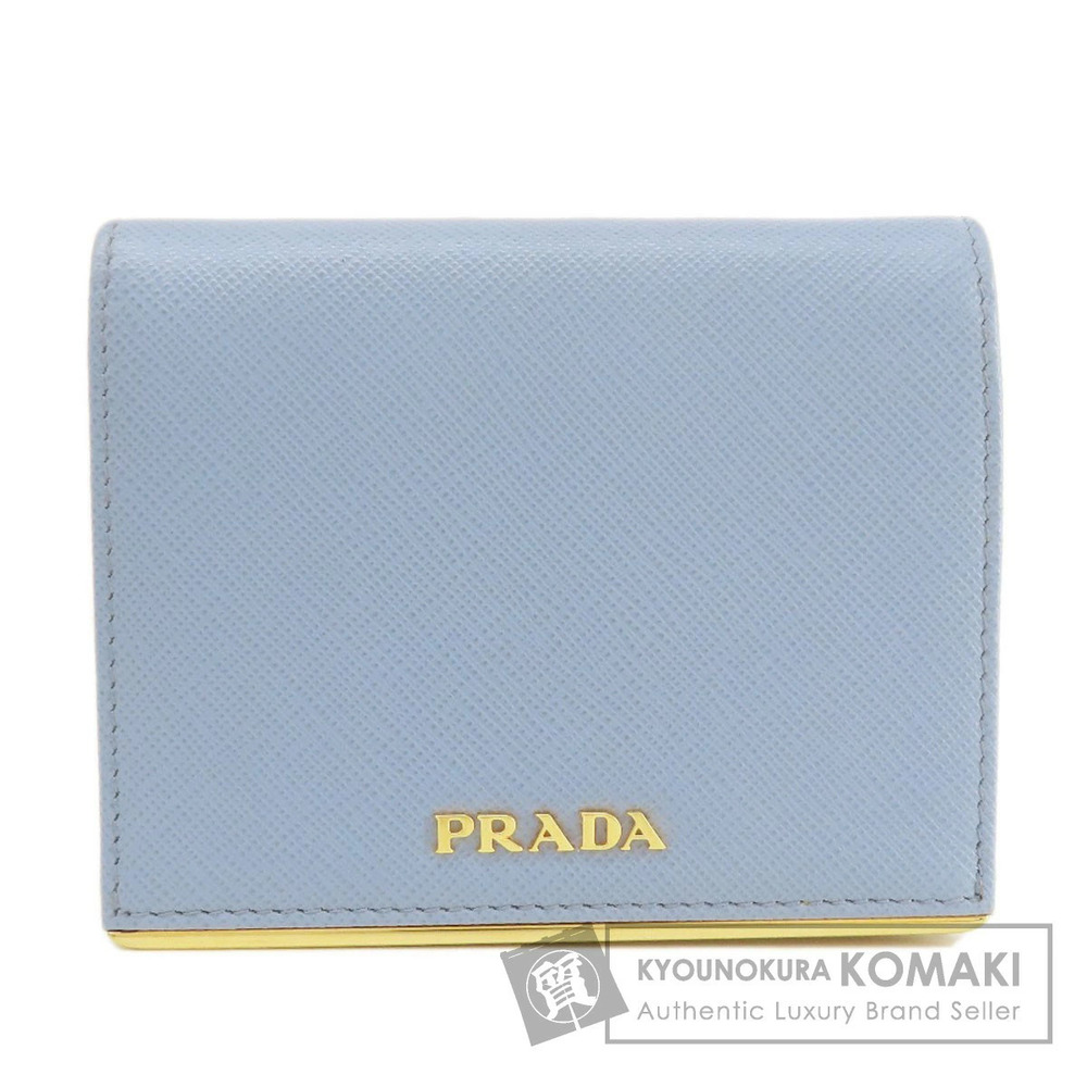 Prada Saffiano Bi fold Wallet Leather
